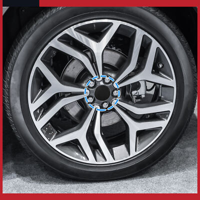 Universal 66mm OD. 6 Clips Car Wheel Rim Hub Center Caps Cover Black Pack of 4