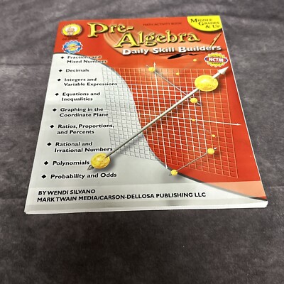 Pre-Algebra, Grades 6 - 12: Volume 4 by Wendi Silvano (English) Paperback Book