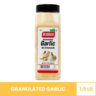 Badia Granulated Garlic Herbs Spices Seasoning Blend Poultry/Meat/Fish - 1.5 lbs