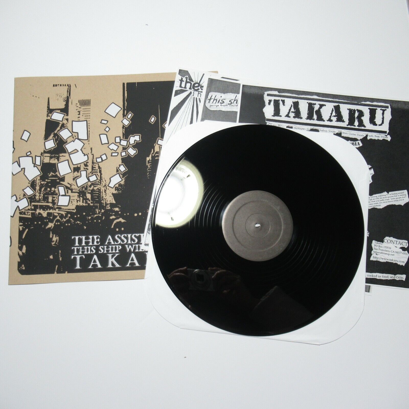 Takaru The Assistant This Ship Will Sink Split LP Hardcore Screamo Emo Punk Takaru The Assistant This Ship Will Sink Split LP Hardcore Screamo Emo Punk