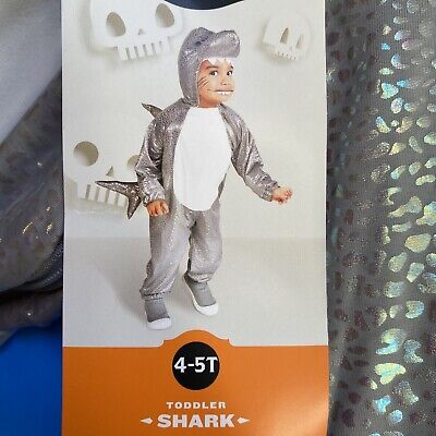 Shark ~ Halloween Child Toddler Jumpsuit Costume Hyde and Eek! ~ 4T-5T New
