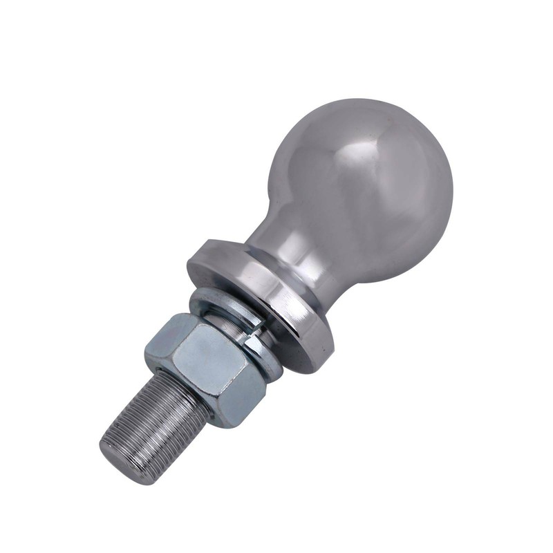 50MM Tow Ball with 19MM Threaded Hitch Pin 2" 3/4" Short Trailer