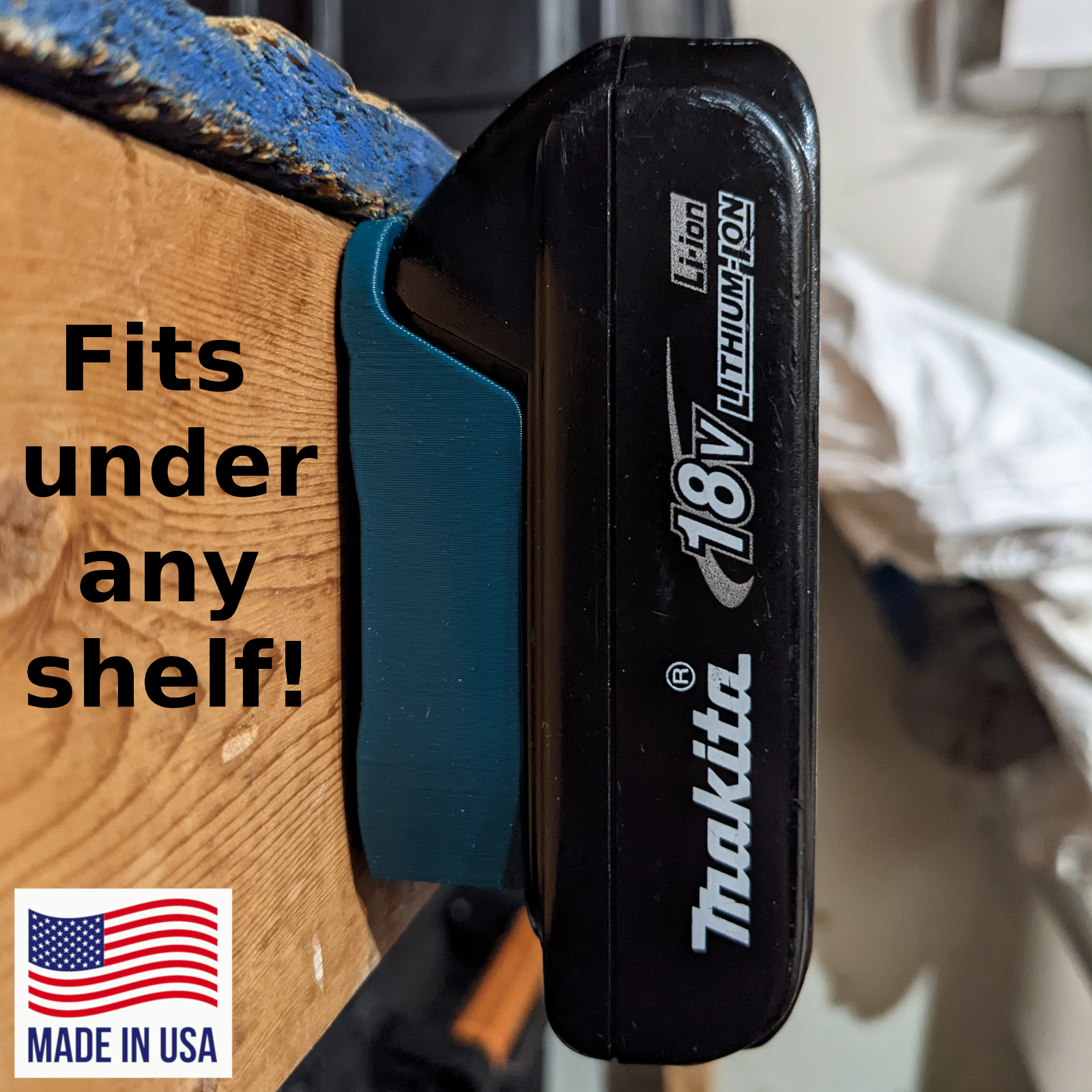 COMBO 6 / 6 Pack Makita 18V Battery and Tool Mounts / Holders - MADE IN USA