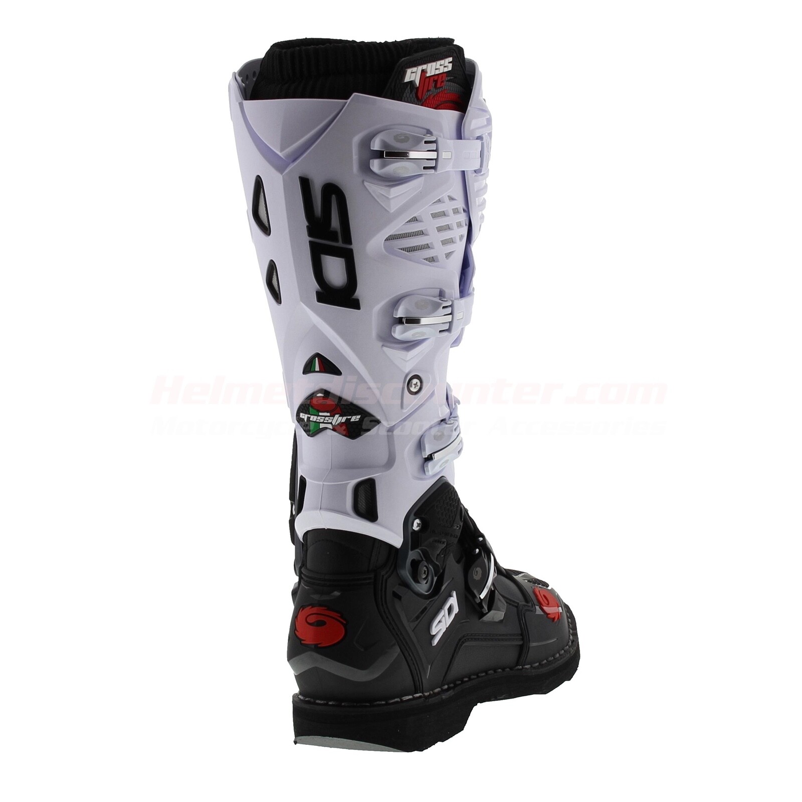 Sidi Crossfire 3 MX Offroad Motorcycle Boots, Black White, Fast Shipping