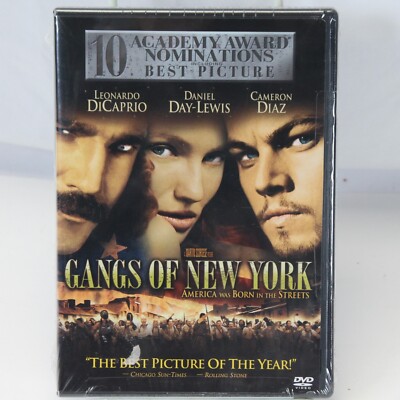 Gangs of New York DVD 2003 2-Disc Set Leonardo DiCaprio Factory Sealed