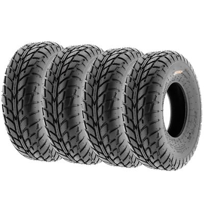 Set of 4, SunF 22x8-12 22x8x12 ATV UTV Tires 6 Ply All Terrain Tire A021 22-8-12