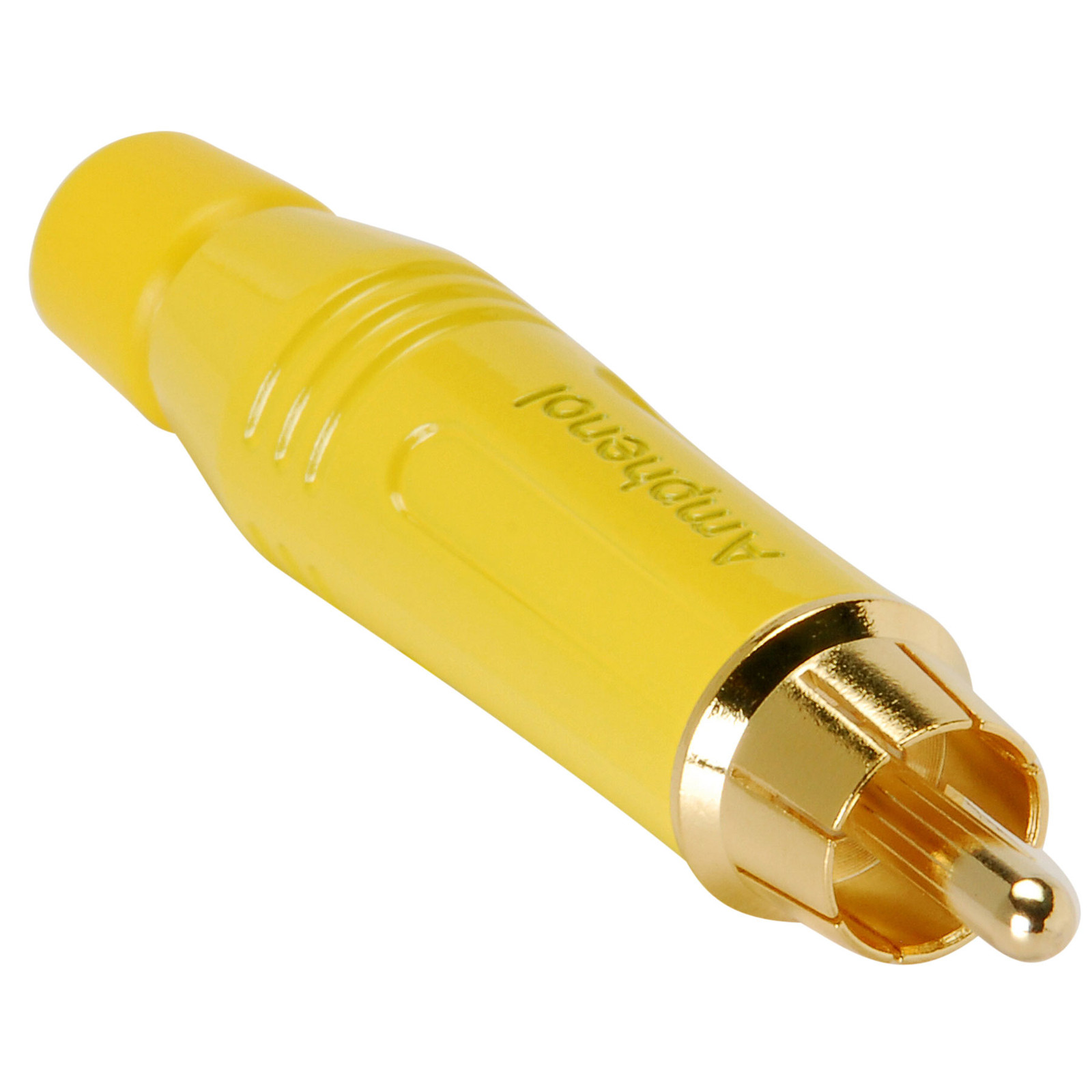 Amphenol ACPR-YEL Diecast RCA Connector Yellow w/Gold Conta | eBay