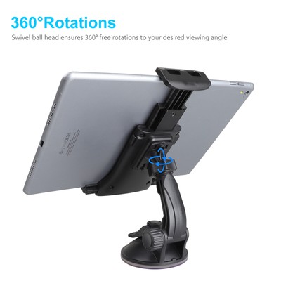 Universal 360°Car Mount Windshield Dash Holder Cradle F Cell Phone Tablet PC GPS