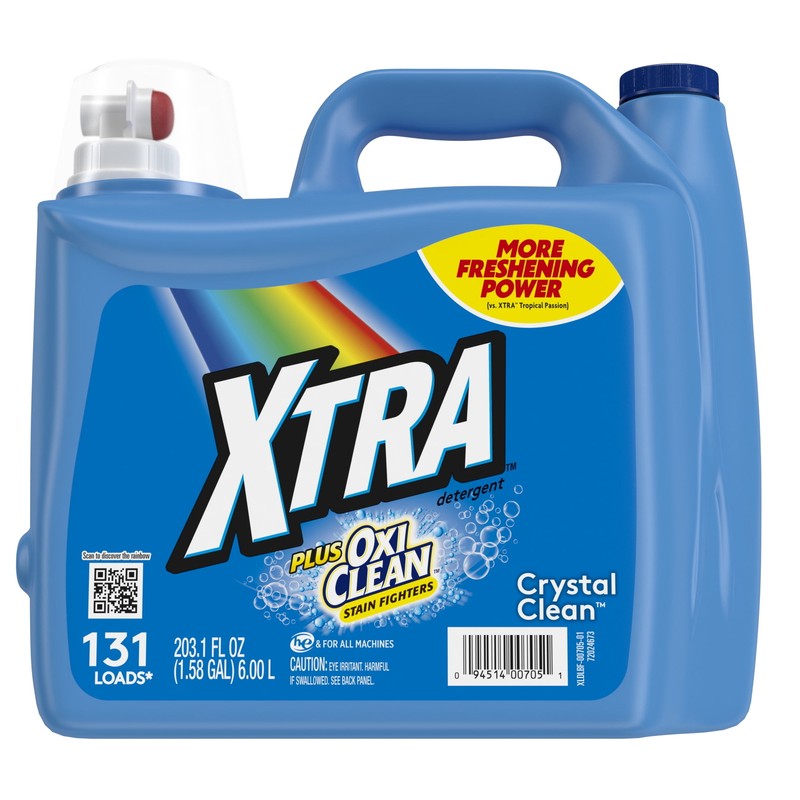 plus Oxiclean, 131 Loads Liquid Laundry Detergent, 203.1 Fl Oz