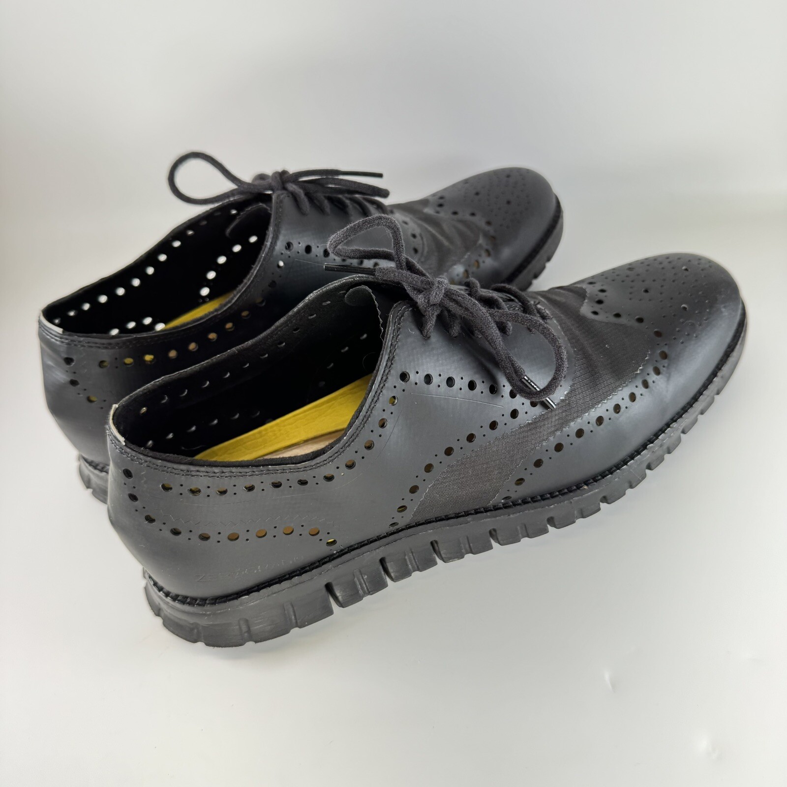 Cole Haan No Stitch Zerogrand Men Size 11 M Shoes Black Wingtip Oxford C12973