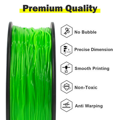 GEEETECH TPU Filament Solid Color 1kg/Roll 1.75mm Flexible For 3D Printer US