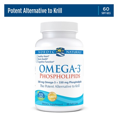 Nordic Naturals Omega-3 Phospholipids - Omega DHA & EPA Krill Alternative, 60 Ct