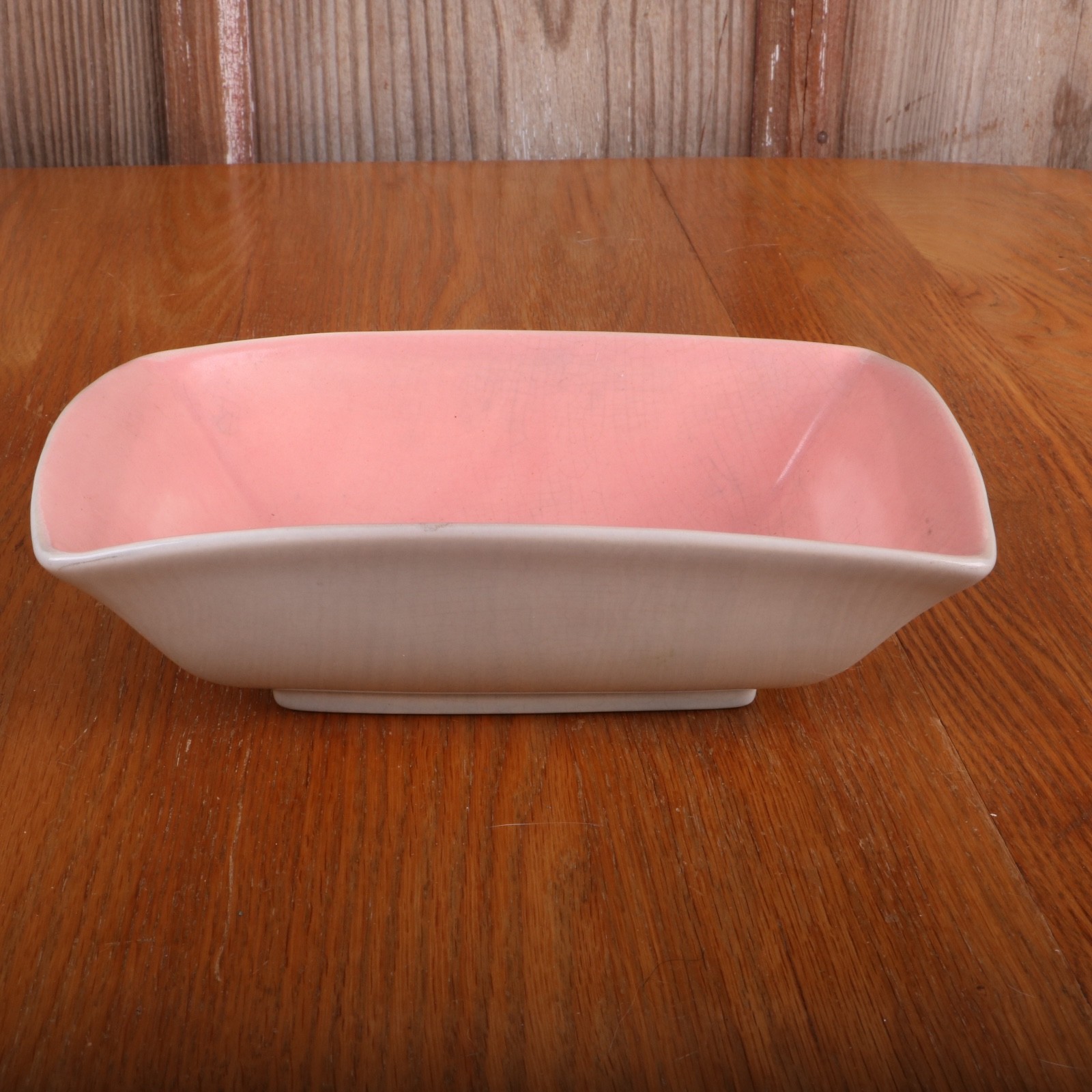 Vintage Red Wing Pottery B1393 Rectangle Decorative Planter Vase