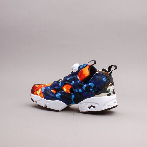 Pre-owned Reebok Classics X Bape Instapump Fury Og Multi Color Camo Men Rare Q47370 In Multicolor
