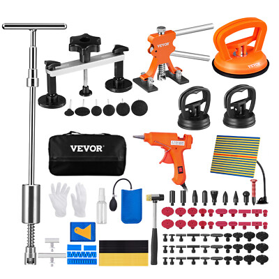 VEVOR Car Body Dent Puller Bridge Lifter 107PC Paintless Hail Remover Repair Kit