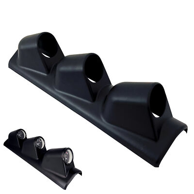 Universal Black 2'' 52mm Triple 3 Hole Pillar Gauge Pod Holder Plastic