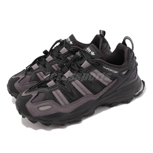 

adidas Originals Hyperturf Black Metallic Silver Grey Мужская повседневная обувь GX2022, Черный, Hyperturf