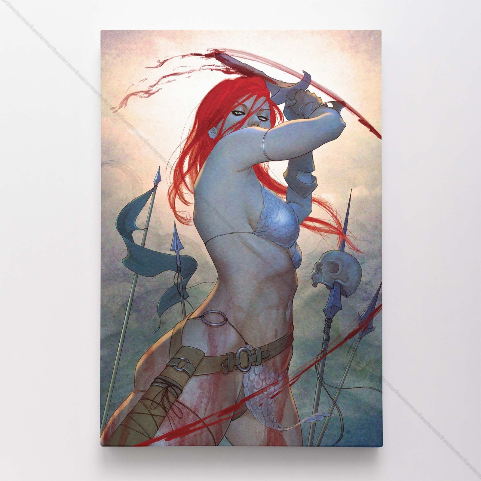 Red Sonja Poster Canvas Comic Book Art Print #1087
