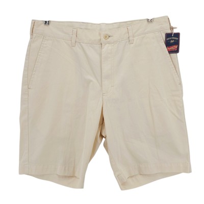 NWT BILLS KHAKIS Cream Chino Shorts 100% Cotton Twill 9" Inseam Size 34