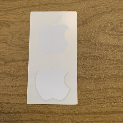 Vintage Apple Computer Logo Decal Stickers Set Of 2 New