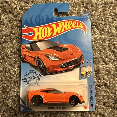 2020 Hot Wheels #200 Factory Fresh 5/10 CORVETTE C7 Z06 Orange w/Black Pr5 Spoke
