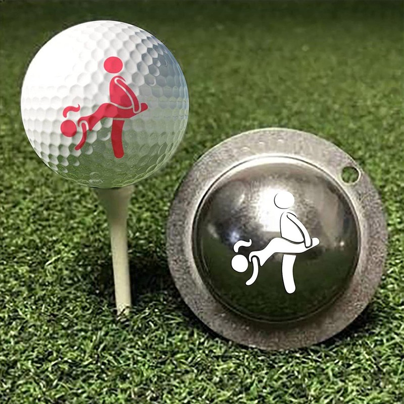 Stainless Steel DIY Golf Ball Line Marker Golf Marking Stencil Alignment Tool