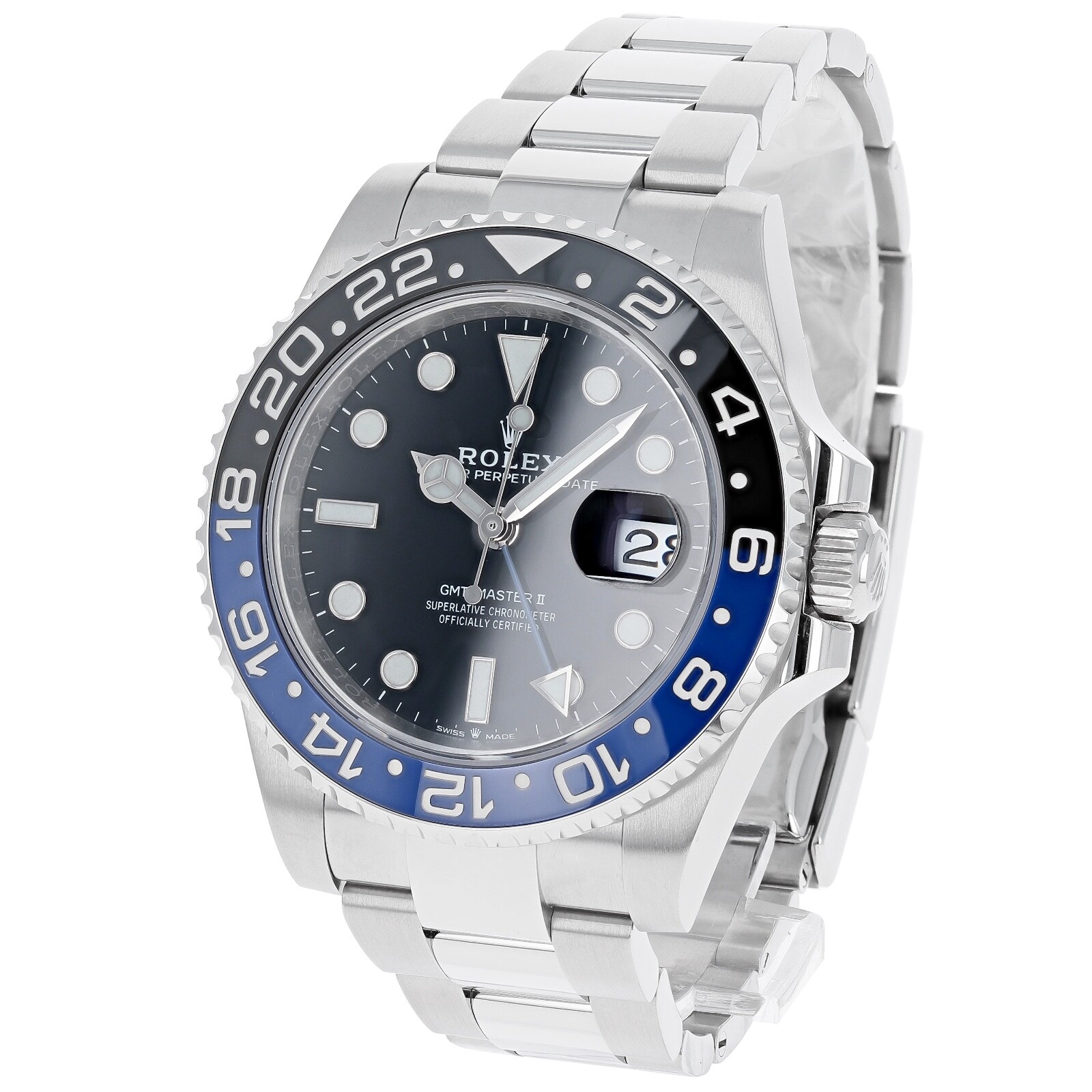 Pre-owned Rolex Gmt-master Ii 126710blnr Batman Oyster Unworn 2024 40 Mm