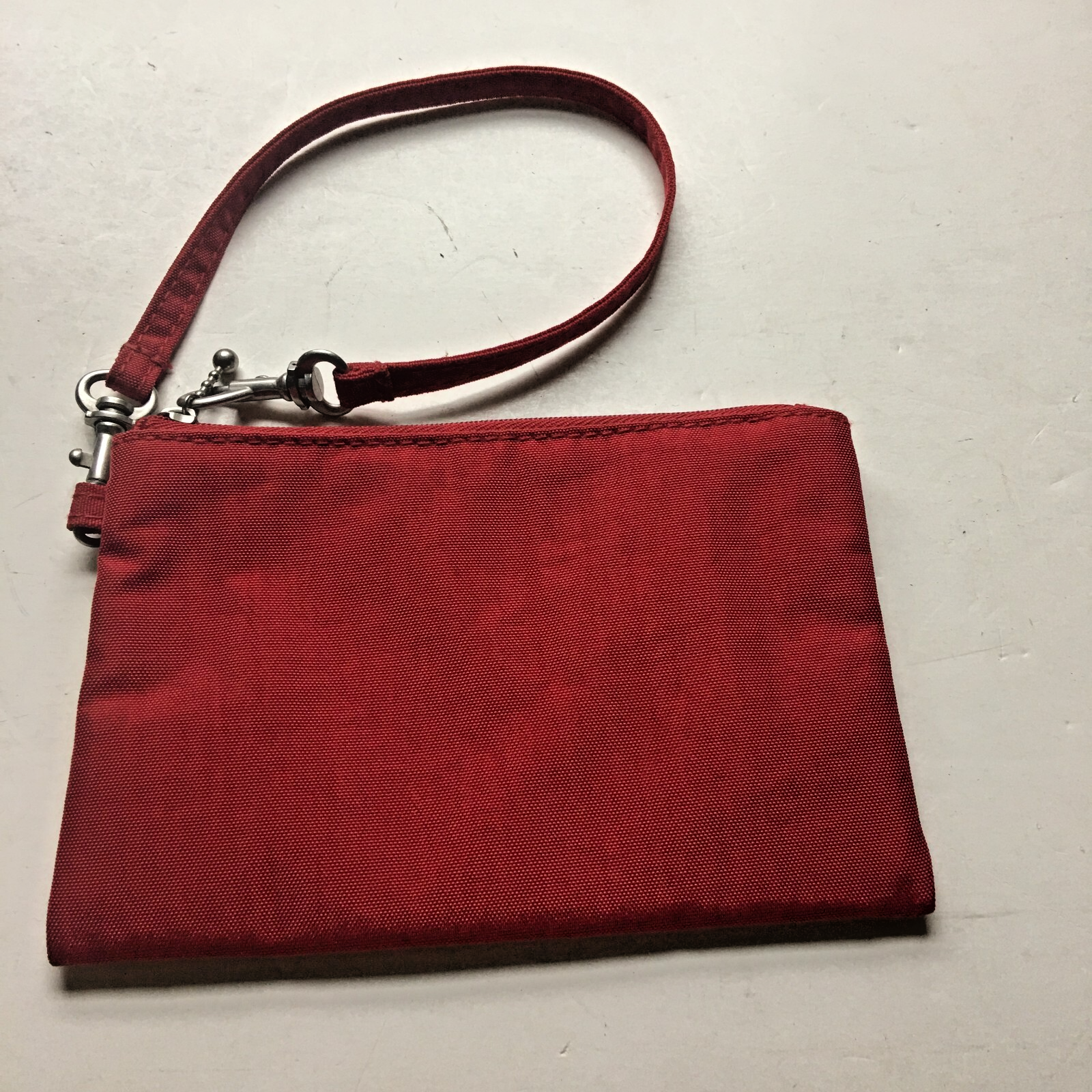 Vintage Womens Minimalist Wine Fabric Makeup Handbag Clutch Water resistant 6"L