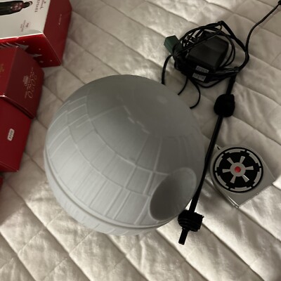 Star Wars 2016 Hallmark Keepsake Death Star Christmas Tree Topper With Remote