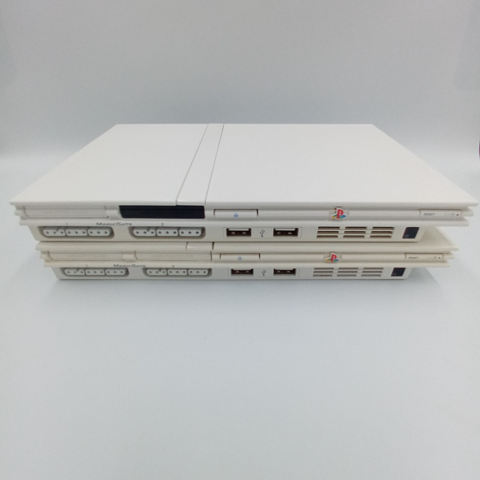 PlayStation 2 PS2 Slim White Consoles Lot 2 SCPH-75000 Japan