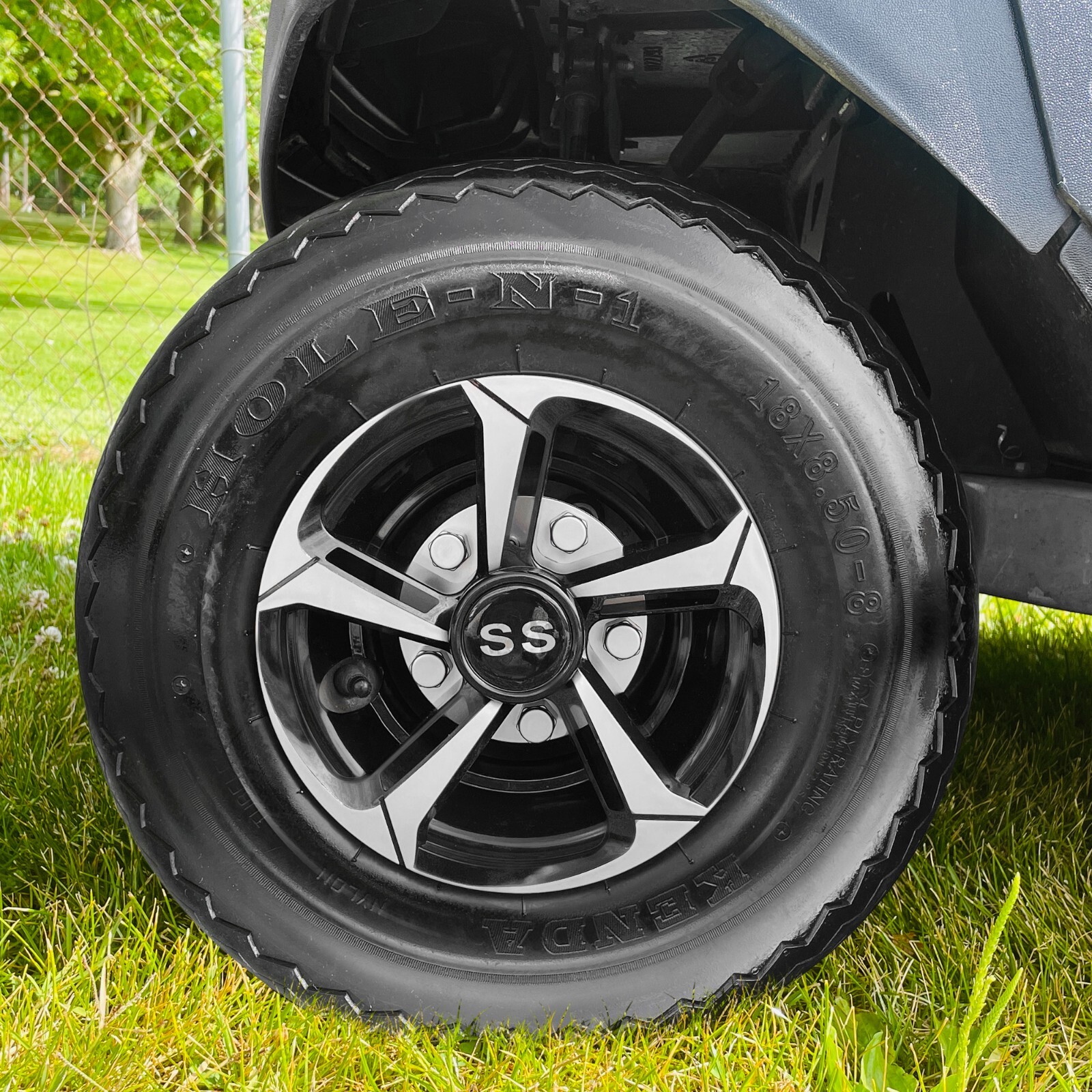 8 Inch Golf Cart Hub Caps Wheel Covers