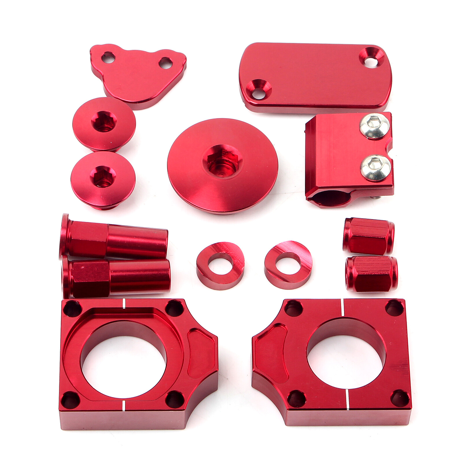 For HONDA CRF250R 2004-2008 CRF250X 2004-2017 Billet RED Aluminum BLING KIT KITS