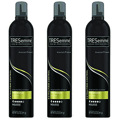 (3 Pack)NEW TRESemme,Mousse Extra Hold Firm Control Hair Styling Mousses,10.5 Oz