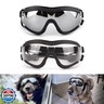 PETLESO Dog Goggles Sunglasses for Large Breeds - 2PCS Black and Clear UV Protection Set, Windproof Eye Wear for Medium to Large Dogs, Ideal for Riding/Driving/Hiking