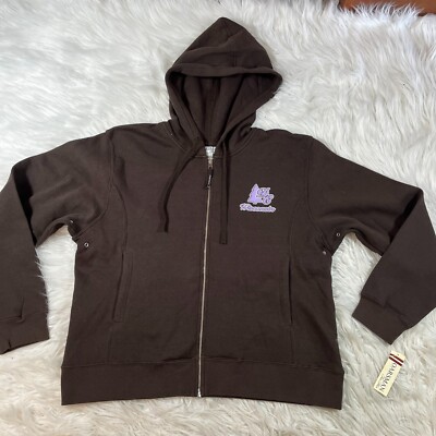 Door County Wisconsin Zip Up Long Sleeve Hoodie Sweatshirt w/Pockets Large NWOT