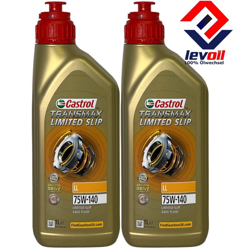 2x1 Liter Castrol Transmax Limited Slip 75w-140 GetriebeÃ¶L  Vollsynthetisch