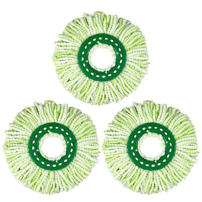 3 Pack Mop Replacement Heads for Libman Tornado Spin Mop System, Microfiber H...