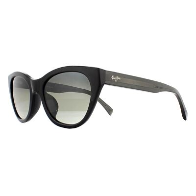 Pre-owned Maui Jim Sunglasses Capri Gs820-02n Black With Transparent Gray Gray Polarized