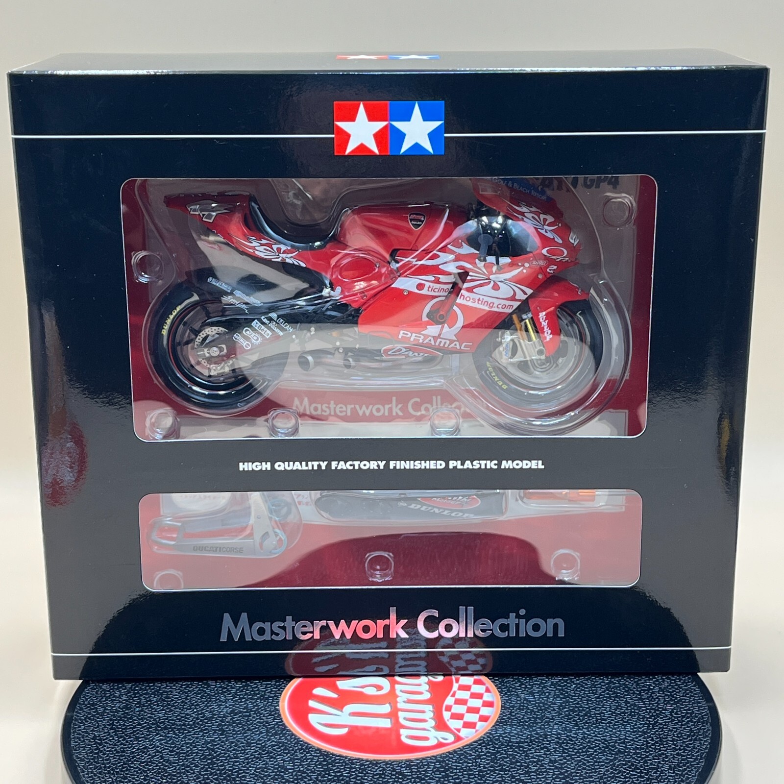 オートバイ・バイク TAMIYA D'ANTIN PRAMAC DUCATI GP4 1/12 Tamiya 1:12 Scale D'Antin Pramac Ducati GP4 Moto GP Model