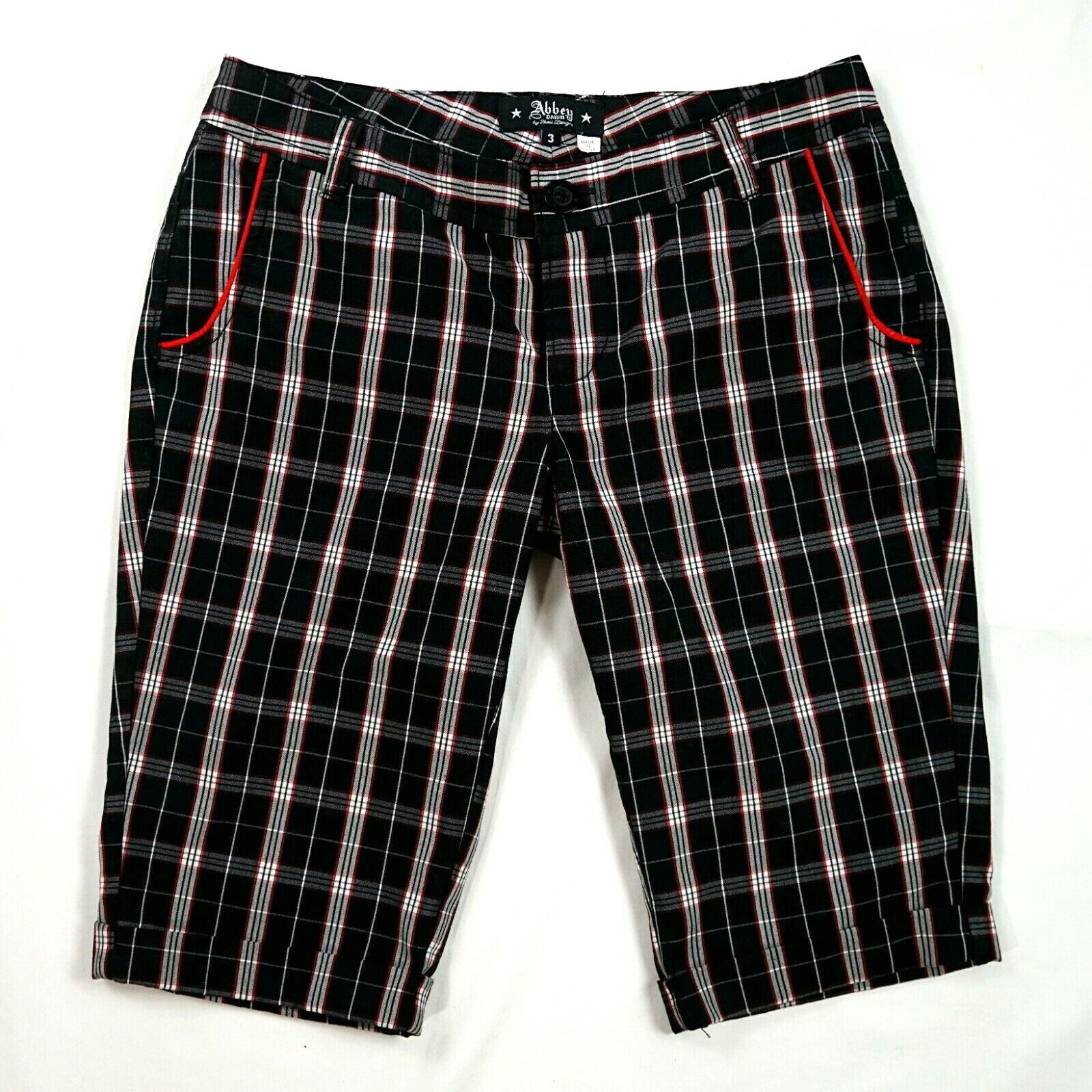 PLAID Pants Shorts PUNK EMO 