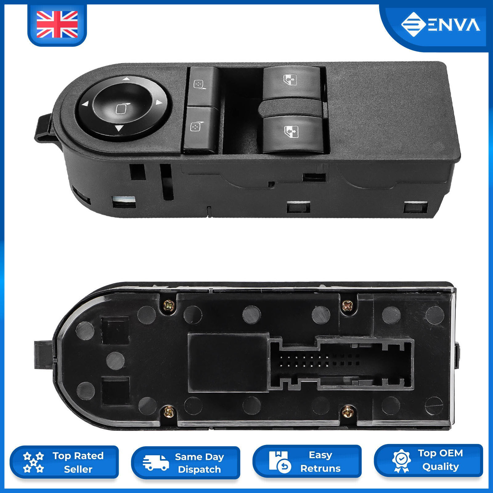 Electric Master Window & Wing Mirror Control Switch for Opel Zafira B 2005-2012