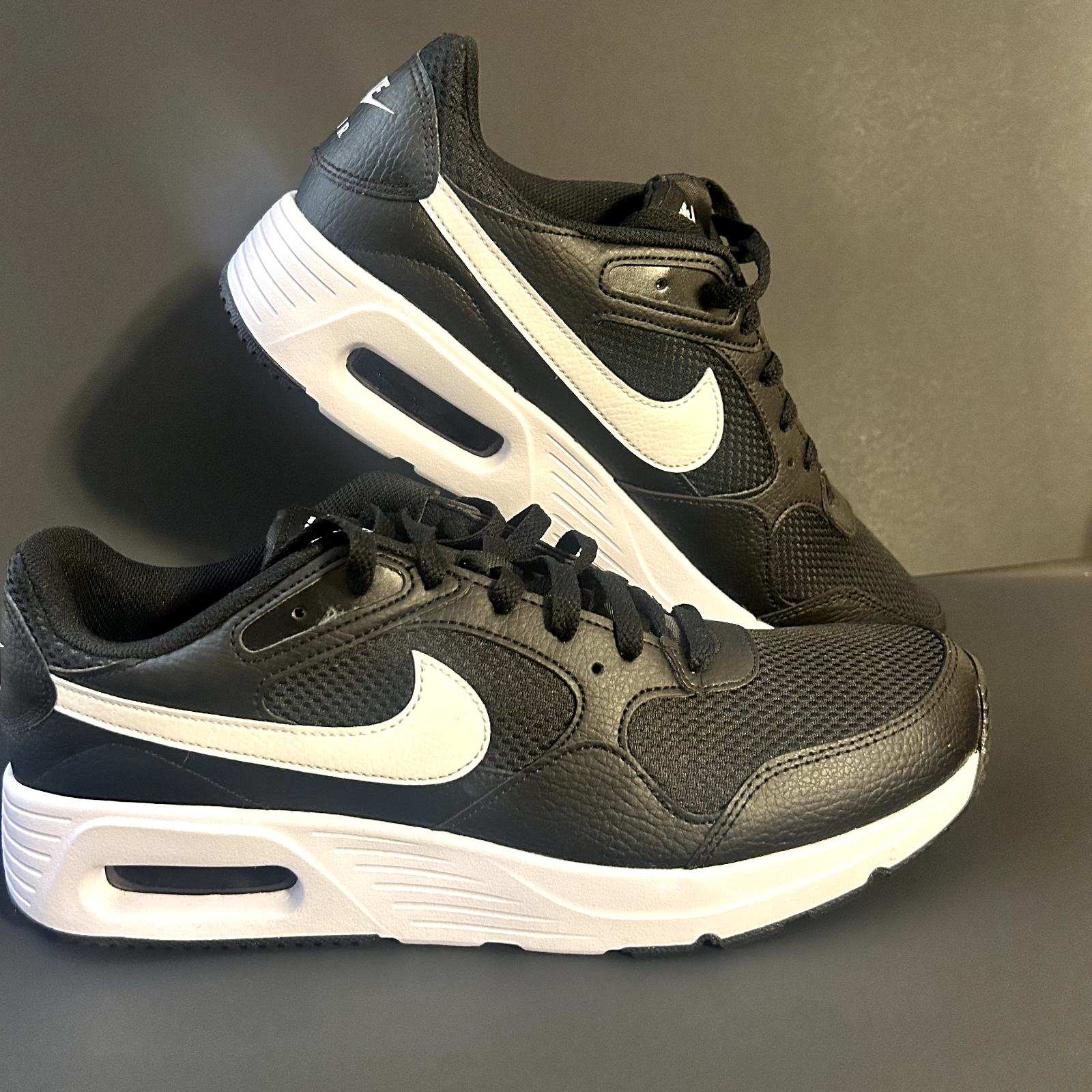 【Nike Air Max SC】BLACK/WHITE-BLACK24㎝ 2021 Nike Air Max SC Black/White Running Shoes CW4554-001
