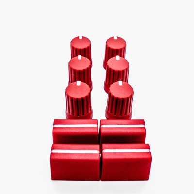 DJ TechTools Chroma Caps Pack Lite for Controller Knobs & Faders, Red