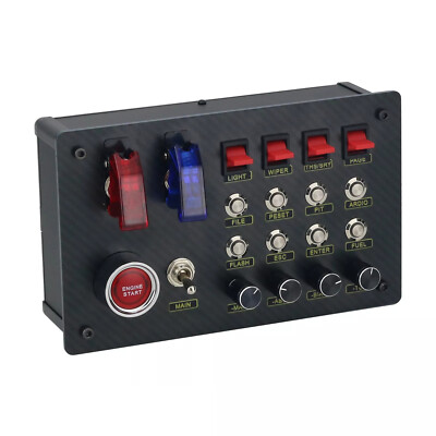 For Simagic Fanatec ZQSR Horizontal Button Box Simulator SIM Racing Control Box 