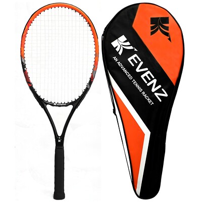 KEVENZ Tennis Racket for Adults, Tennis Racquet with Carring Bag, Orange
