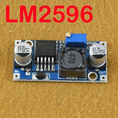 2X LM2596 DC-DC Adjustable Buck Converter Step Down Power Supply Module 1.23-30V