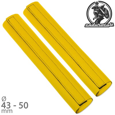 Neopren Klett-Gabelschützer lang gelb 43-50 mm (Gabel,Schützer,Gabelschutz)
