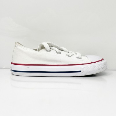 Белые повседневные кроссовки Converse Boys Chuck Taylor All Star OX 7J256, размер 8