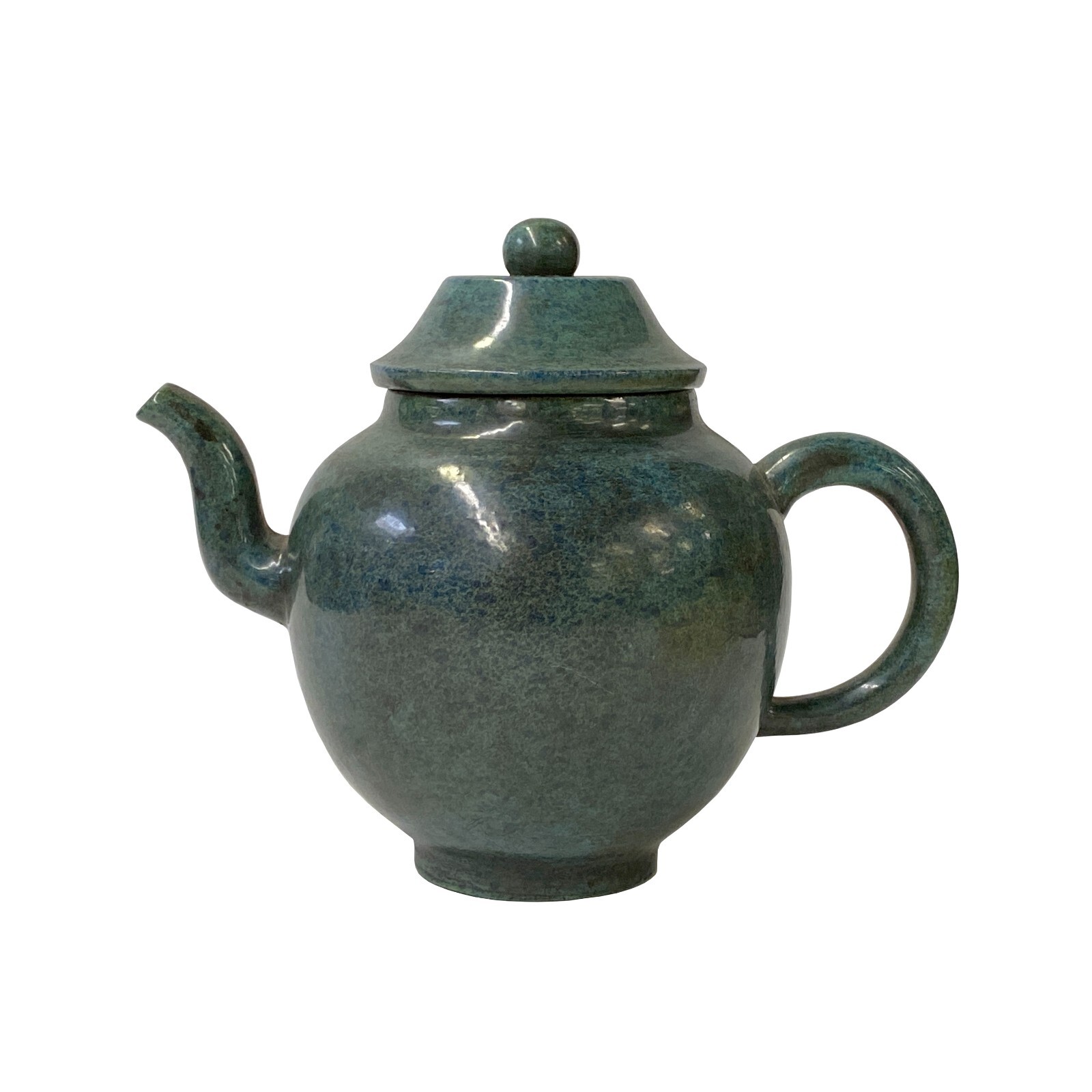 Chinese Teal Blue Glaze Yixing Zisha Clay Teapot Display Art ws2588S Chinese Teal Blue Glaze Yixing Zisha Clay Teapot Display Art ws2588S