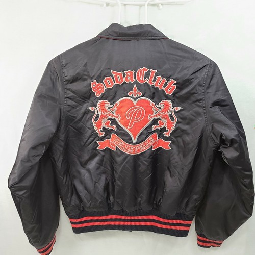 Pelle Pelle Soda Club Black & Red Varsity Jacket size XL | eBay $ 12